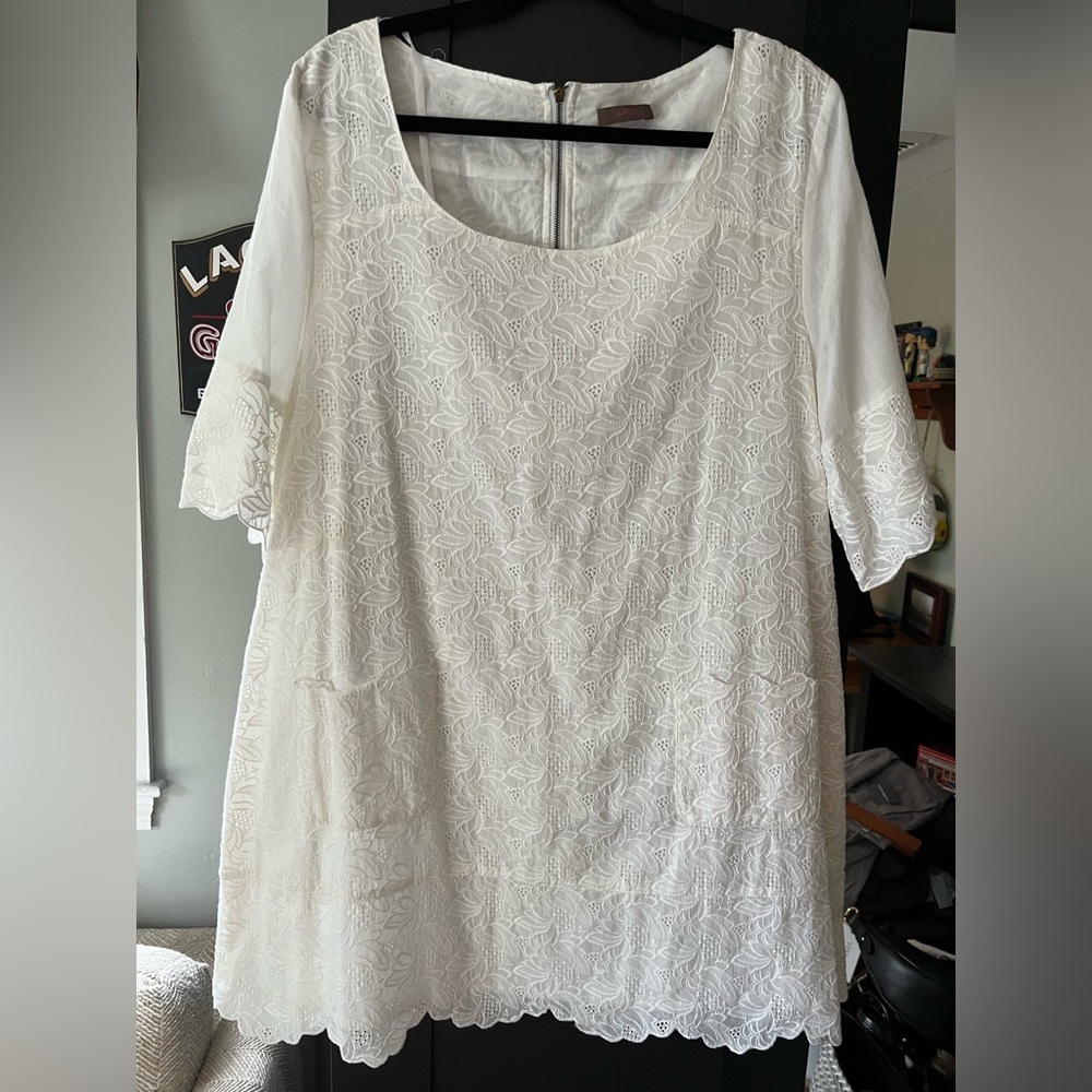 Wrap brand white dress
